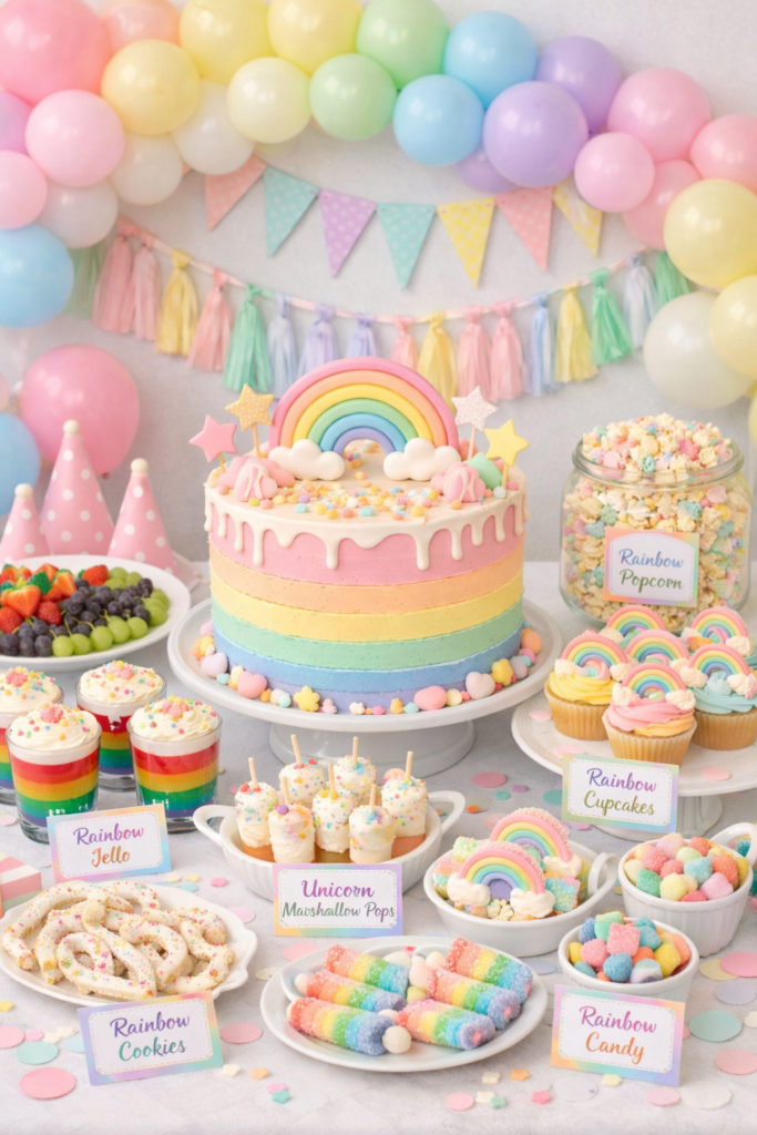 rainbow party food